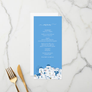 Menu Santorin Destination Mariage de l'île grecque