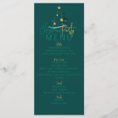 Menu Sapin de Noël Émeraude Élégant (Devant)