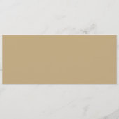 Menu Sapins de Noël Simples Élégants sur Fond Doré (Dos)