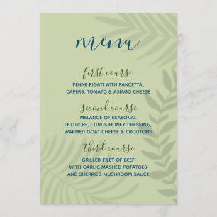 Menu Sauge Palm Shadow