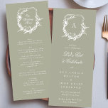 Menu sauge vert classique monographie crête Notre Maria<br><div class="desc">partie grande collection</div>