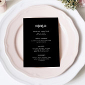 Menu Script Black | Wedding