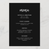 Menu Script Black | Wedding (Devant)