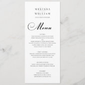 Menu Script Bride et Mariage de chambre (Devant)