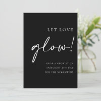 Script noir Laisser l'amour lumineux signe Mariage
