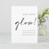 Menu Script noir Laisser l'amour lumineux signe Mariage (Debout devant)