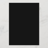 Menu Script romantique Mariage noir et or (Dos)