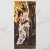 Menu Script rustique Photo Mariage moderne (Dos)