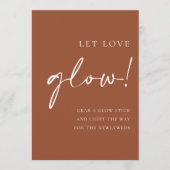 Menu Script Terracotta Laisser l'amour lumineux signe M (Devant)