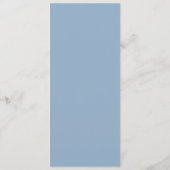 Menu Script Whimsical | Dîner Mariage bleu Dusty (Dos)