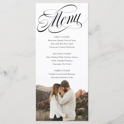 Menu Scripty Photo Wedding Day (Voorkant)