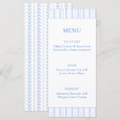 Menu Seashells & Wedding Bells Bridal Shower Coastal (Devant / Derrière)