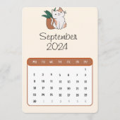Menu Septembre 2024 Stand Alone Chat Et Calendrier Plan (Devant)