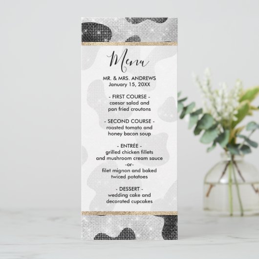 Menu Séquins de Parties scintillant brillant noir brill (Debout devant)