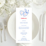 Menu Serrure de coeur Whimsical Doodle Croquis moderne<br><div class="desc">Utilisez ces cartes de menu sucrées et fantaisistes pour votre mariage, fête de fiançailles, douche nuptiale ou autre événement. Main dessinée par moi pour toi. Entièrement modifiable, ajoutez votre propre texte ou couleur arrière - plan. Cliquez sur "personnaliser" pour modifier le texte, ajouter vos propres initiales personnalisées dans le coeur,...</div>
