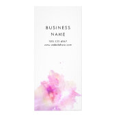 menu service salon aquarelle peinture éclaboussure (Dos)