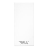 Menu Service Salon de calligraphie blanche simple (Dos)