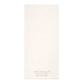 Menu Service Salon en cuir rose Script (Dos)