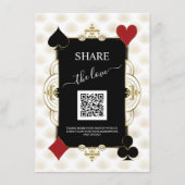 Menu Share The Love Photo Wedding QR Code Sign (Devant)