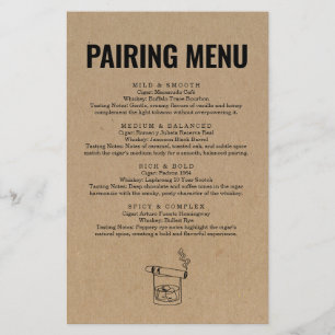 Menu Sigaar en whisky koppelen