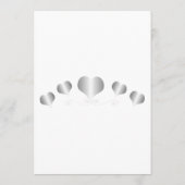 Menu Silver Hearts Design Wedding (Dos)