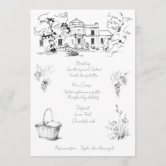 Menu simple (Devant)