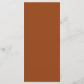 Menu Simple Boho Terracotta Mariage plat (Dos)