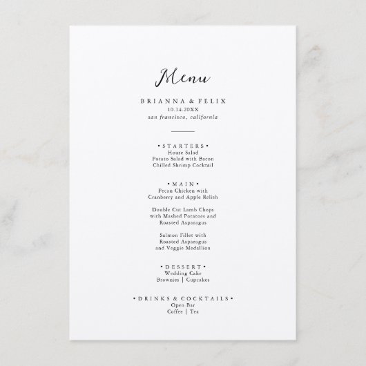 Menu Simple Classique Kraft Dinner (Devant)