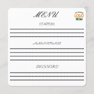 MENU SIMPLE CONTEMPORAIN NETTOYÉ BLANC FASHIONABLE CLIE
