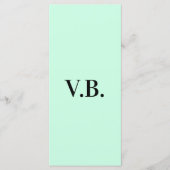Menu Simple couleur solide ajouter le nom du texte mono (Devant)