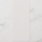 Menu Simple Couleur Uni Élégant Gris Mariage (Dos)