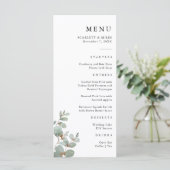 Menu Simple de Mariage au Eucalyptus (Debout devant)
