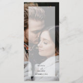 Menu Simple Elegant 2 Photo Overlay Script Mariage (Dos)