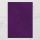 Menu Simple Elegant violet & bleu marine sur Mariage bl (Dos)