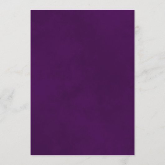 Menu Simple Elegant violet & bleu marine sur Mariage bl (Dos)