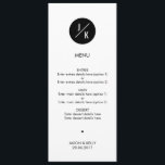 Menu simple en cercle monochrome mariage<br><div class="desc">Menu mariage simple en cercle monochrome peut être entièrement customisé pour répondre à vos besoins. © Gorjo Designs via Zazzle. // Vous cherchez des articles correspondants ? Autre papeterie disponible ici : https://www.zazzle.com/collections/simple_monochrome_circle_wedding-119747025340789612?rf=238384850839516131 // Besoin d'aide pour customiser votre design ? Vous avez d'autres idées ? N'hésitez pas à me contacter...</div>
