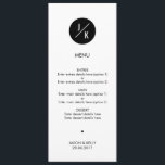 Menu simple en cercle monochrome mariage<br><div class="desc">Menu mariage simple en cercle monochrome peut être entièrement customisé pour répondre à vos besoins. © Gorjo Designs via Zazzle. // Vous cherchez des articles correspondants ? Autre papeterie disponible ici : https://www.zazzle.com/collections/simple_monochrome_circle_wedding-119747025340789612?rf=238384850839516131 // Besoin d'aide pour customiser votre design ? Vous avez d'autres idées ? N'hésitez pas à me contacter...</div>