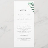 Menu simple Mariage de verdure (Devant)