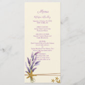 Menu simple Mariage d'étoiles de mer (Devant)