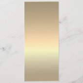 Menu Simple Mariage en Or (Dos)