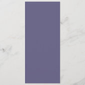 Menu Simple Mariage Moderne Poussiéreux Violet (Dos)