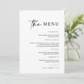 Menu Simple minimaliste et moderne | MARIAGE (Debout devant)