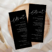 Menu Simple minimaliste et moderne | MARIAGE