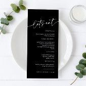Menu Simple minimaliste et moderne | MARIAGE
