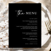 Menu Simple minimaliste et moderne | MARIAGE