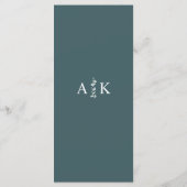 Menu Simple Moderne Minimaliste Branche d'Eucalyptus (Dos)