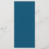 Menu Simple Navy Blue Mariage (Dos)