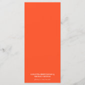 Menu Simple Rose Orange (Dos)
