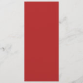Menu Simple rouge modernité double bonheur mariage chin (Dos)