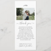 Menu simple Rustic Natural Botanb Mariage (Dos)